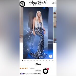Mermaid glass dress